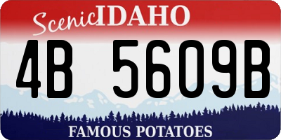 ID license plate 4B5609B