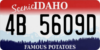 ID license plate 4B5609D