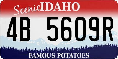 ID license plate 4B5609R