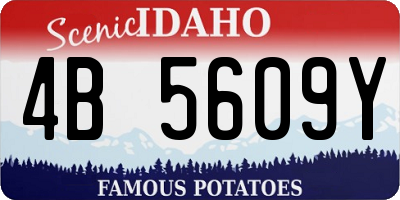 ID license plate 4B5609Y