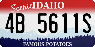 ID license plate 4B5611S