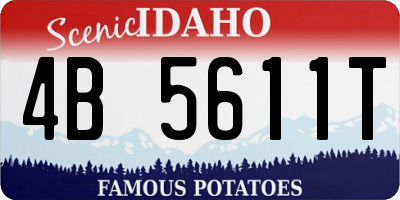 ID license plate 4B5611T
