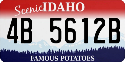 ID license plate 4B5612B
