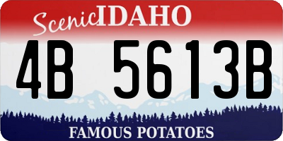 ID license plate 4B5613B