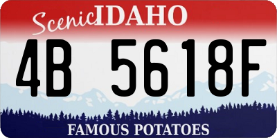 ID license plate 4B5618F