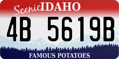 ID license plate 4B5619B