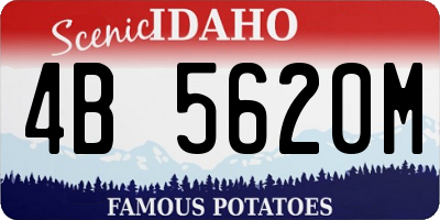 ID license plate 4B5620M