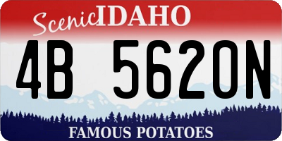 ID license plate 4B5620N