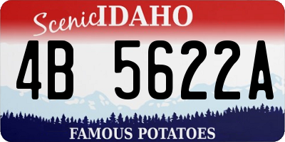 ID license plate 4B5622A