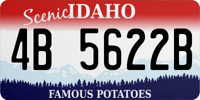 ID license plate 4B5622B