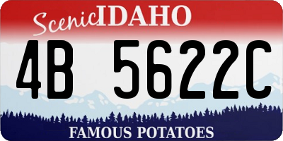 ID license plate 4B5622C