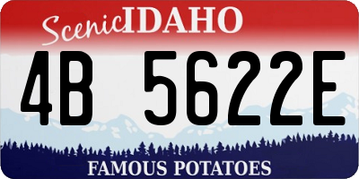 ID license plate 4B5622E