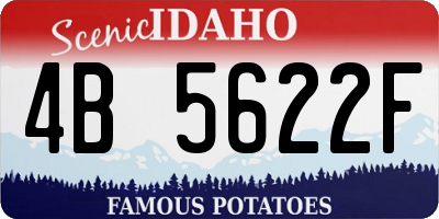 ID license plate 4B5622F