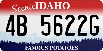 ID license plate 4B5622G