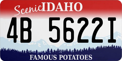 ID license plate 4B5622I