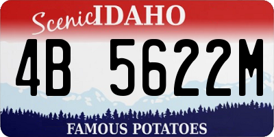 ID license plate 4B5622M