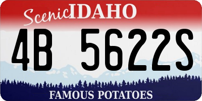 ID license plate 4B5622S