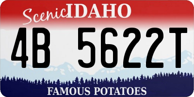 ID license plate 4B5622T