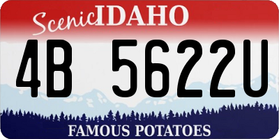 ID license plate 4B5622U
