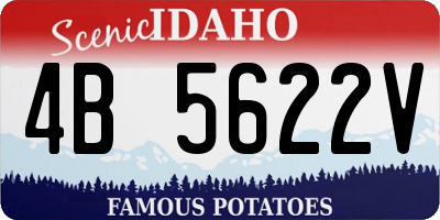 ID license plate 4B5622V