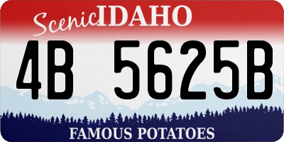 ID license plate 4B5625B