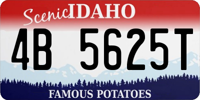 ID license plate 4B5625T