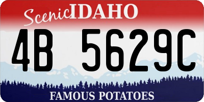 ID license plate 4B5629C