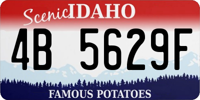 ID license plate 4B5629F
