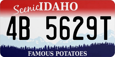 ID license plate 4B5629T