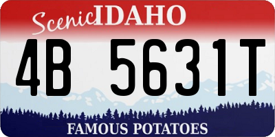 ID license plate 4B5631T
