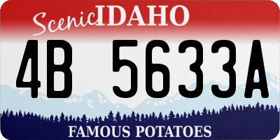 ID license plate 4B5633A