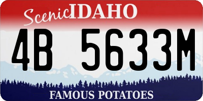 ID license plate 4B5633M