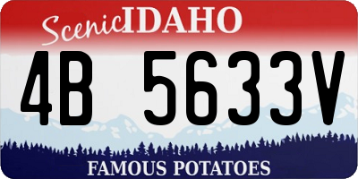 ID license plate 4B5633V