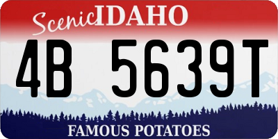 ID license plate 4B5639T
