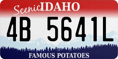 ID license plate 4B5641L