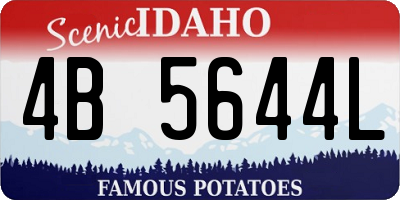 ID license plate 4B5644L
