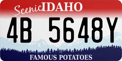 ID license plate 4B5648Y