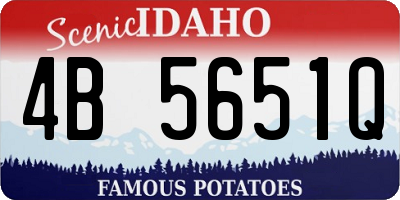 ID license plate 4B5651Q