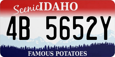 ID license plate 4B5652Y