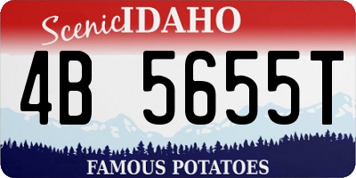 ID license plate 4B5655T