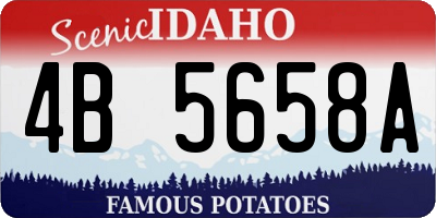 ID license plate 4B5658A