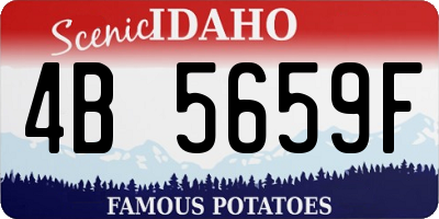 ID license plate 4B5659F