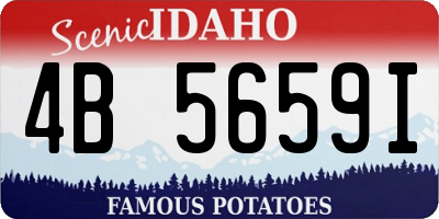 ID license plate 4B5659I
