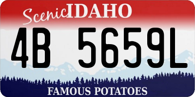 ID license plate 4B5659L