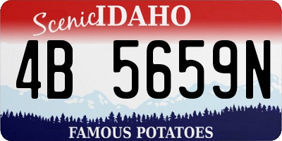 ID license plate 4B5659N