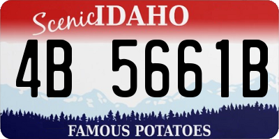 ID license plate 4B5661B