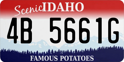 ID license plate 4B5661G