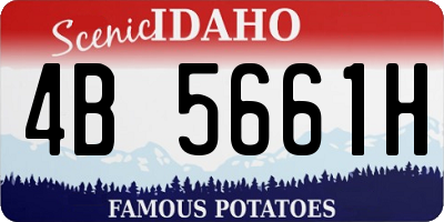 ID license plate 4B5661H