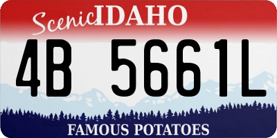 ID license plate 4B5661L