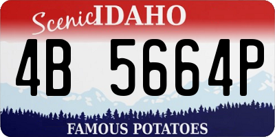 ID license plate 4B5664P